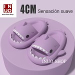 Zapatilla con diseño de tiburon de suela antideslizante